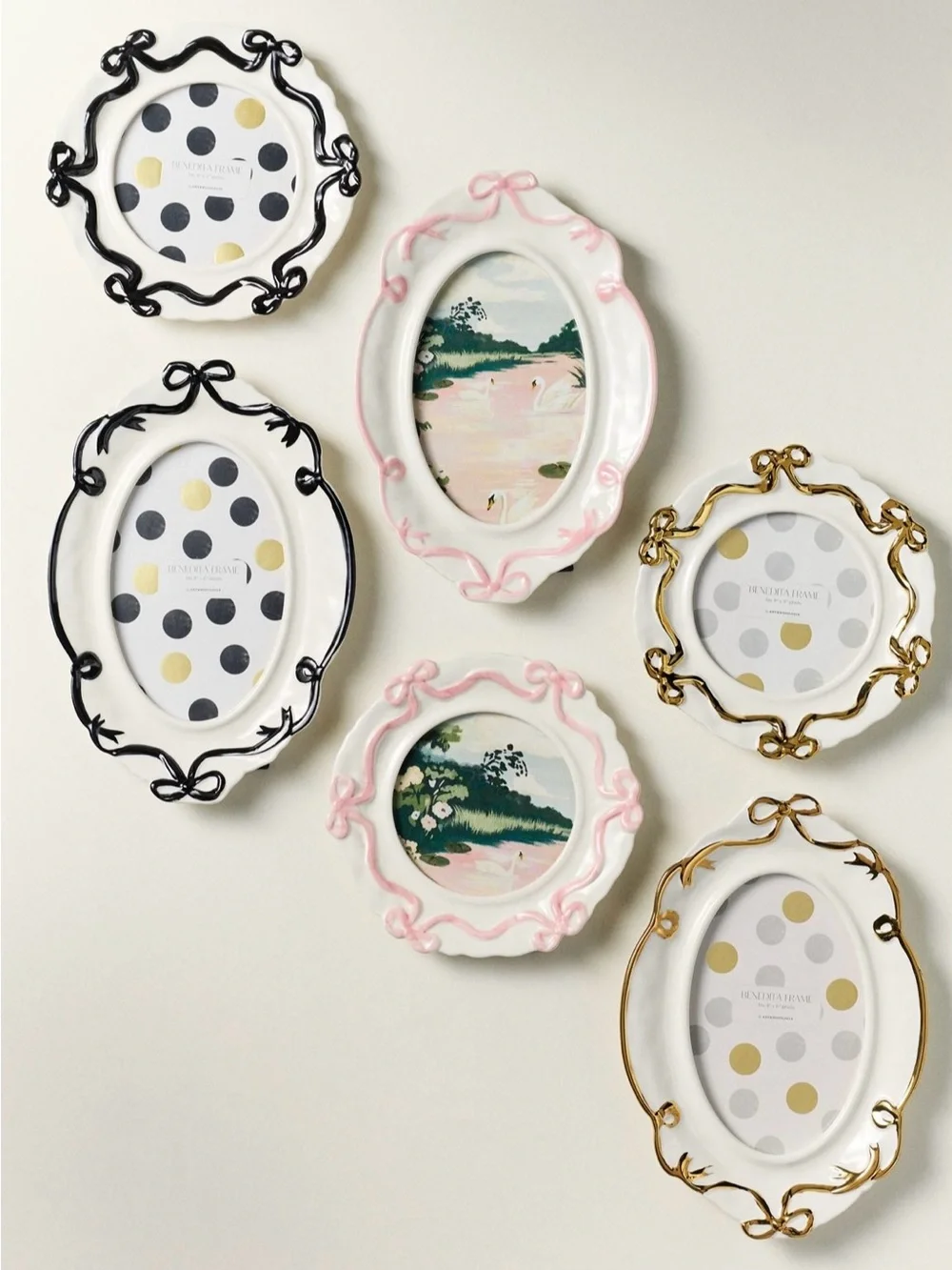 New! New in box. Anthropologie Benedita frame in black. 4” x 4”